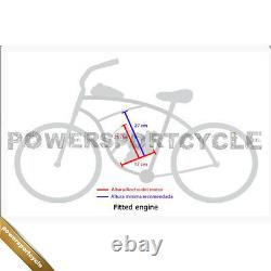 80cc 2 Stroke Cycle Bicycle Motorized Motorized Engine Kit Silver Pipe Bady