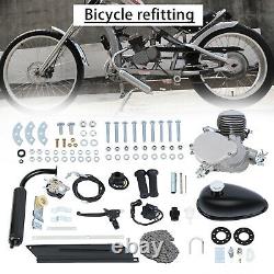 80cc Bicycle Motor Kit Bike Motorized 2 Stroke Petrol Gas Engine Full Set Black