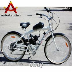 Black 2 Stroke Cycle Motor Kit Motorized Bike Petrol Gas Bicycle Engine 50cc