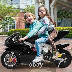 Gas Power Pocket Bike Moto 49cc Moteur 4 Temps Pour Les Enfants Et Les Adolescents Black