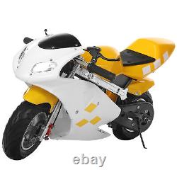 Mini Vélo Tout-terrain à Essence pour Enfants 2 Temps 49cc Moto de Poche Pit à 20MPH