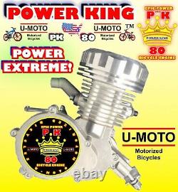 Moteur De Moto Motorisé 2 Temps Haute Performance Power 66cc/80cc Uniquement Pour Les Kits