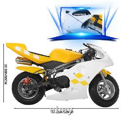Moto De Moto De Poche De Puissance Mini-gaz 49cc 2-stroke Engine Ride Sur Les Jouets 40 Km/h