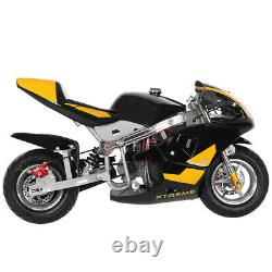 Moto De Moto De Poche De Puissance Mini-gaz 49cc 4-stroke Engine Ride Sur Les Jouets 50 Km/h